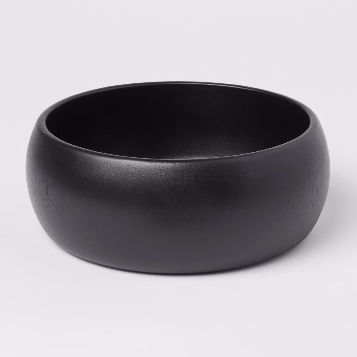 Acacia Modern Serving Bowl Black