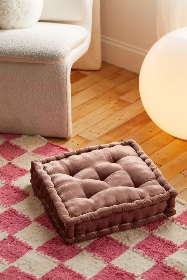 Ruthie Velvet Floor Pillow